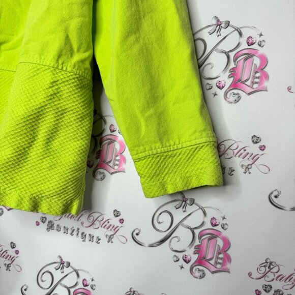 Wek hoodie sweater neon green lime boho turtle neck style pull over bohemian - Picture 10 of 10